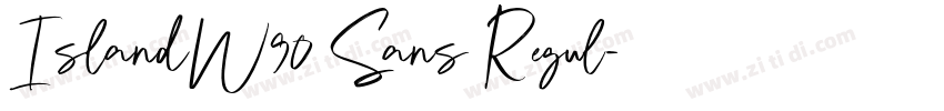 IslandW90 Sans Regul字体转换 IslandW90 Sans Regul字体转换